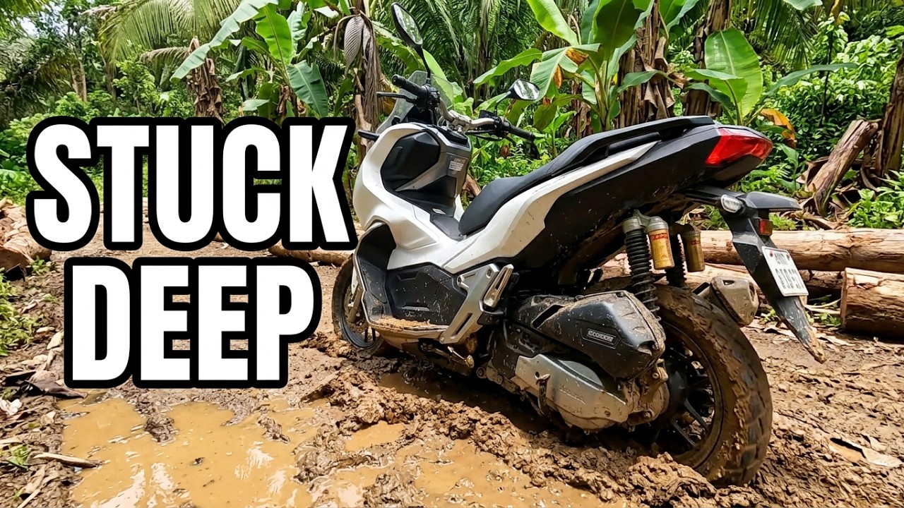 STUCK UP ANG GULONG SA MAPUTIK NA DAAN