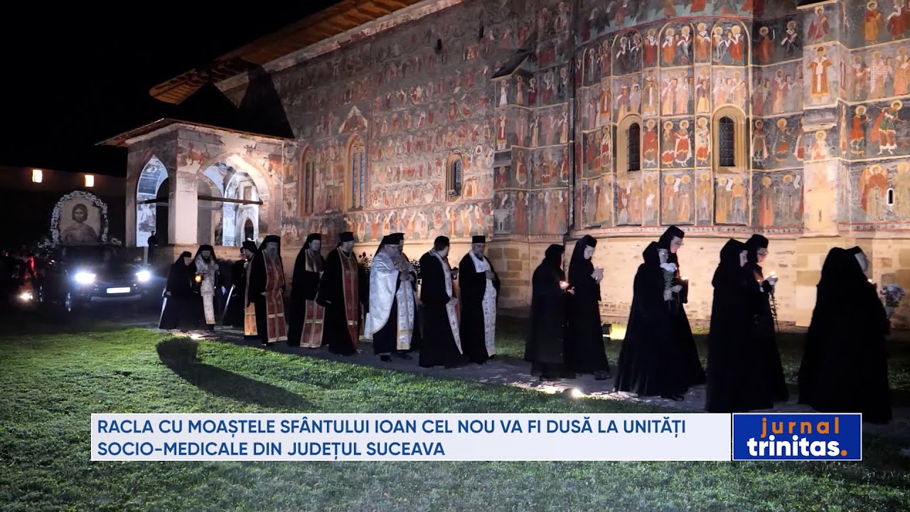 Racla cu moaștele Sfântului Ioan cel Nou va fi dusă la unități socio-medicale din județul Suceava