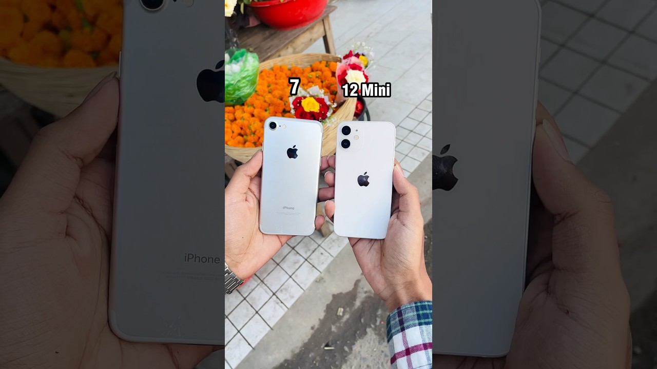 iPhone 7 против iPhone 12 Mini || Тест зума камеры! #шорты