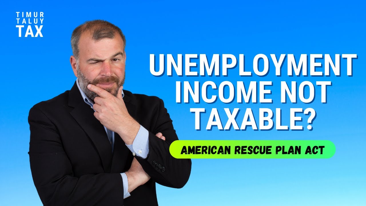 Timur Tax Tip: Non Taxable Unemployment Compensation - The first $10,200 is non taxable for many