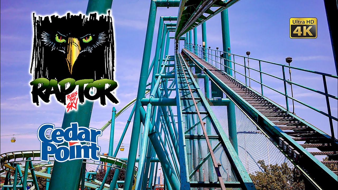 2022 Raptor Roller Coaster On Ride Front Seat 4K POV Cedar Point