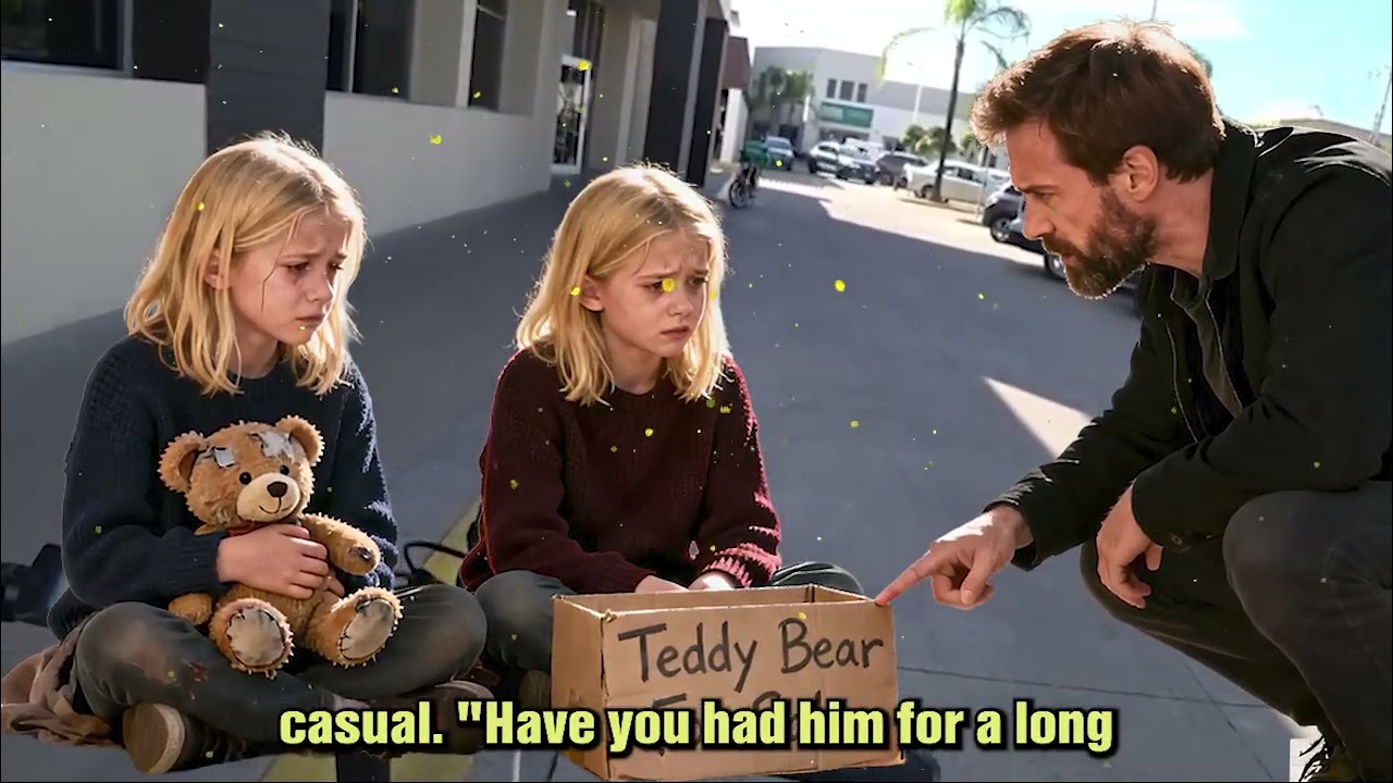 YOUNG BILLIONAIRE STOPS FOR TWIN GIRLS SELLING A TEDDY — THEIR REASON MOVES HIM