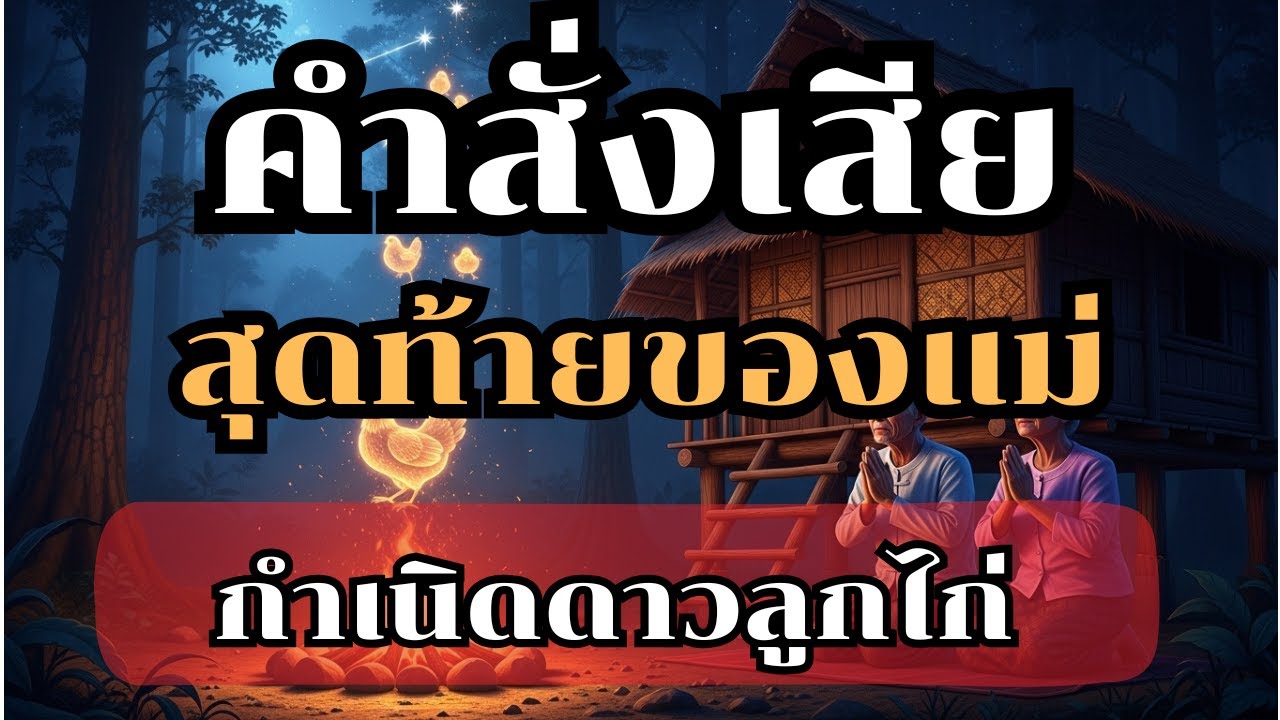 คำสั่งเสียสุดท้ายของแม่ก่อนรุ่งสาง: การเดินทางสู่ความนิรันดร์#ปัญญาเปลี่ยนกรรม