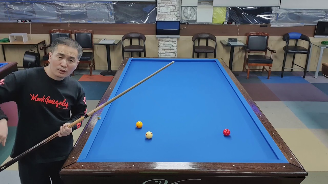 잘굴러 당구일기 톡톡에서 톡 투욱으로  앞돌리기 길게  옆돌리기  짧게 치는  비법