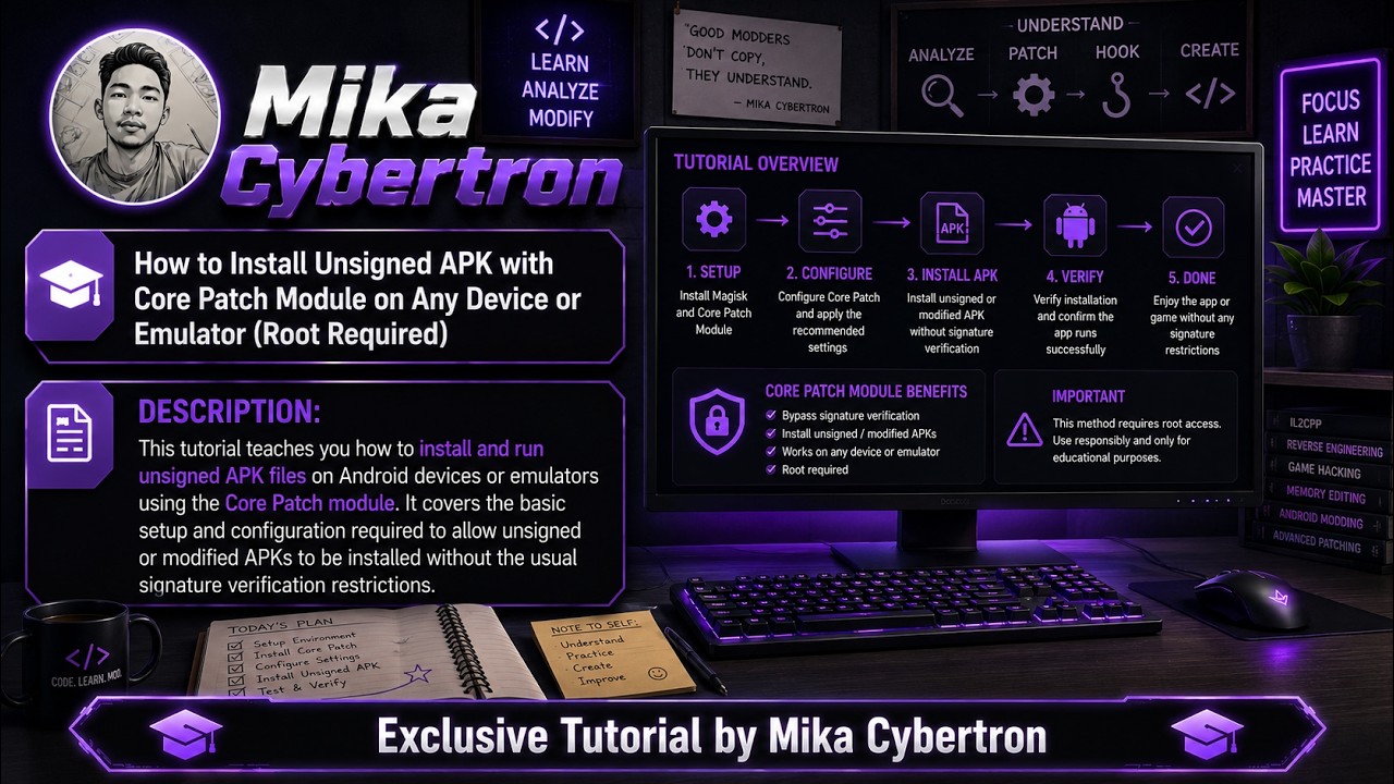 Как установить неподписанный APK с модулем Core Patch на любое устройство (требуются права root, ...