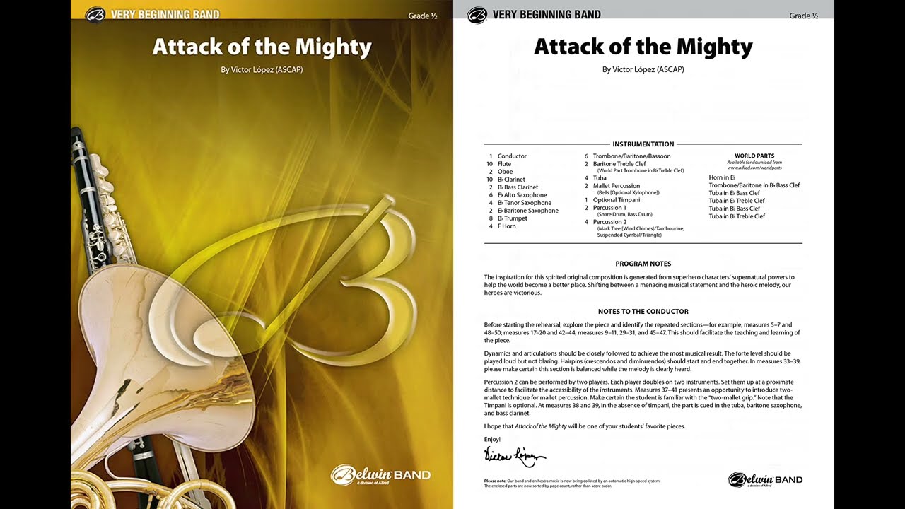 Attack of the Mighty, by Victor López – Score & Sound