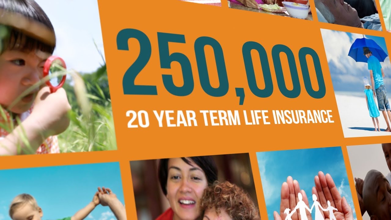 $250,000 20 Year Term Life Insurance Policy