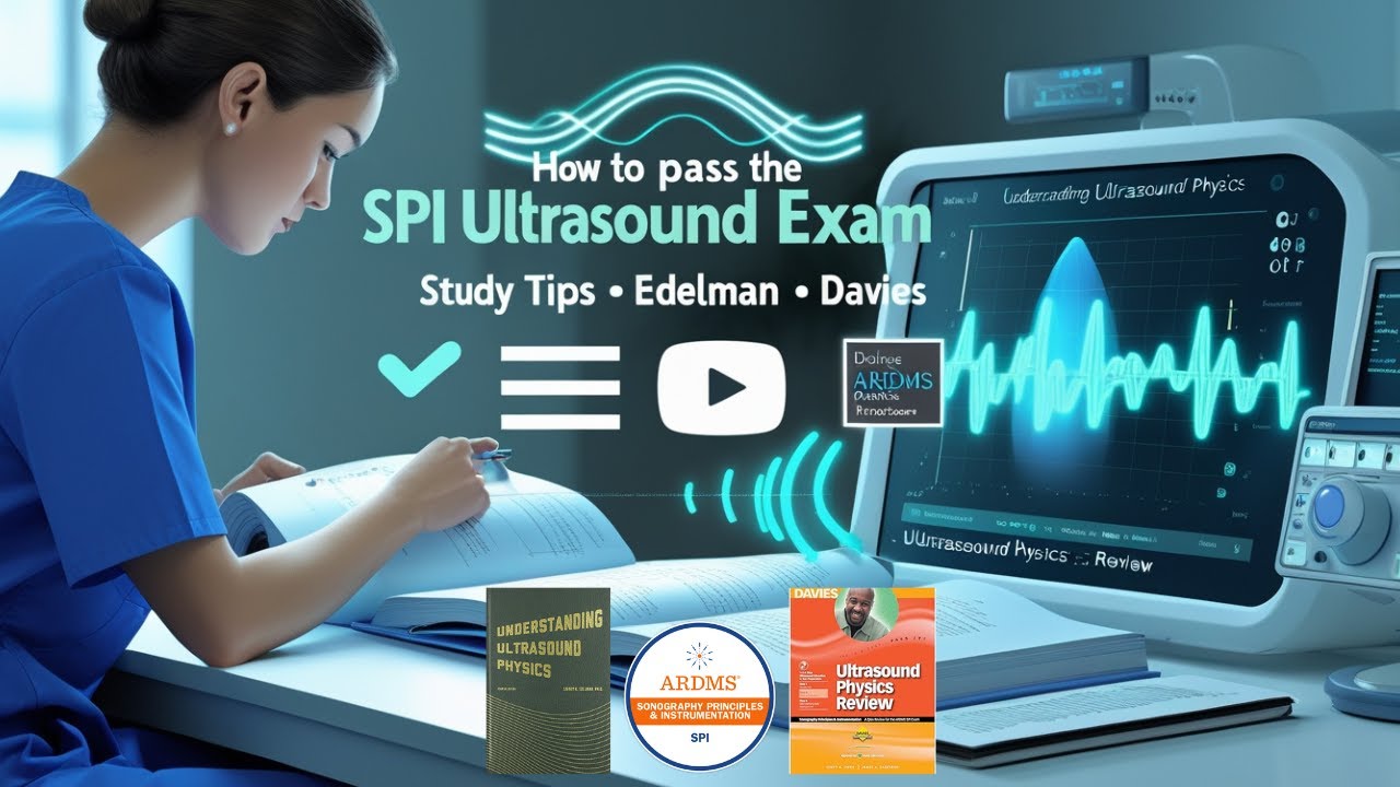 How to Pass the SPI Ultrasound Exam | ARDMS Physics Study Guide with Edelman & Davies Books 🩺📘