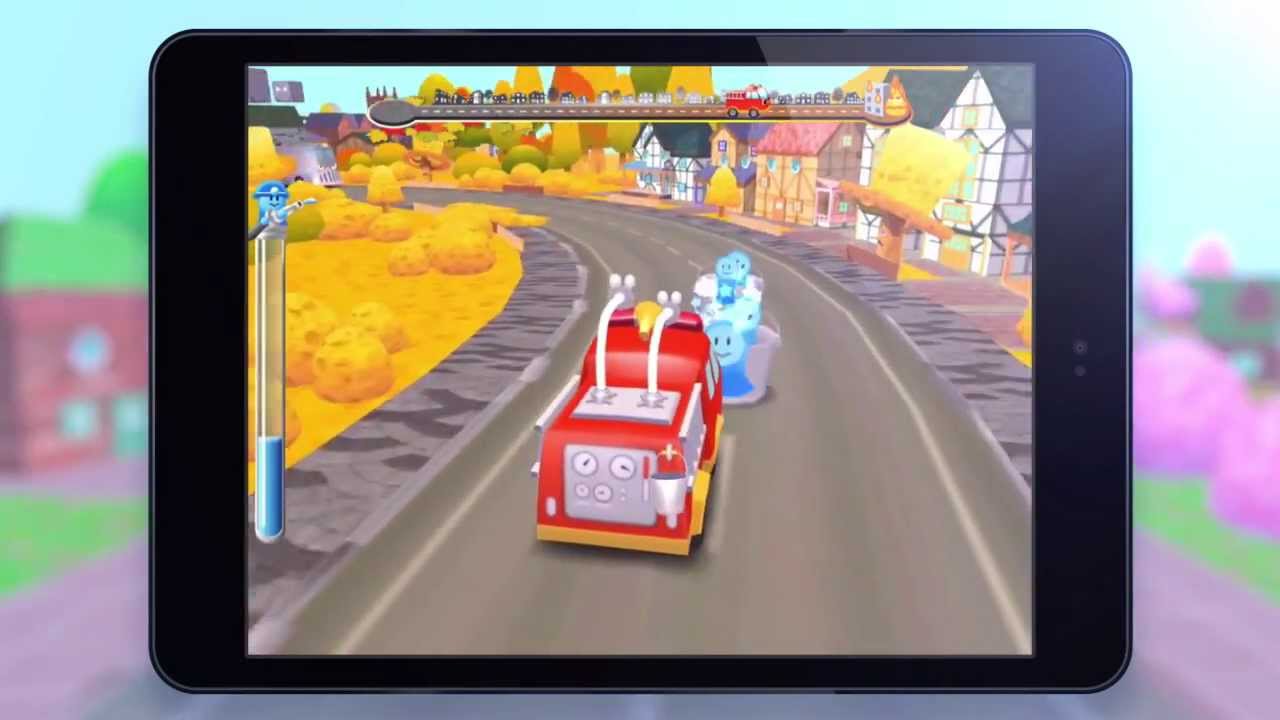 Gocco Fire Truck Google Play Trailer - 3D Games for Tiny Firefighters By SMART EDUCATION, LTD.