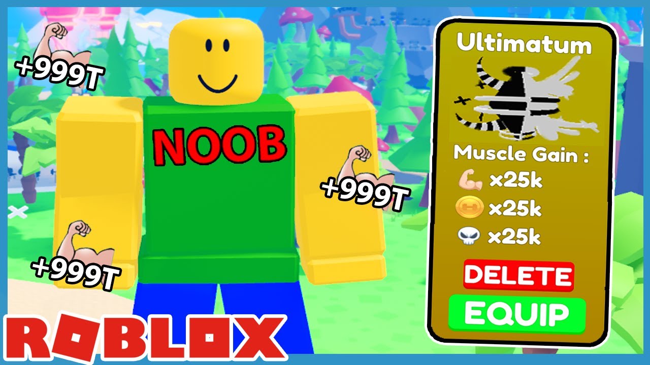 Богатый нуб с питомцем на 20 000 долларов в Roblox Lifting Titans Simulator