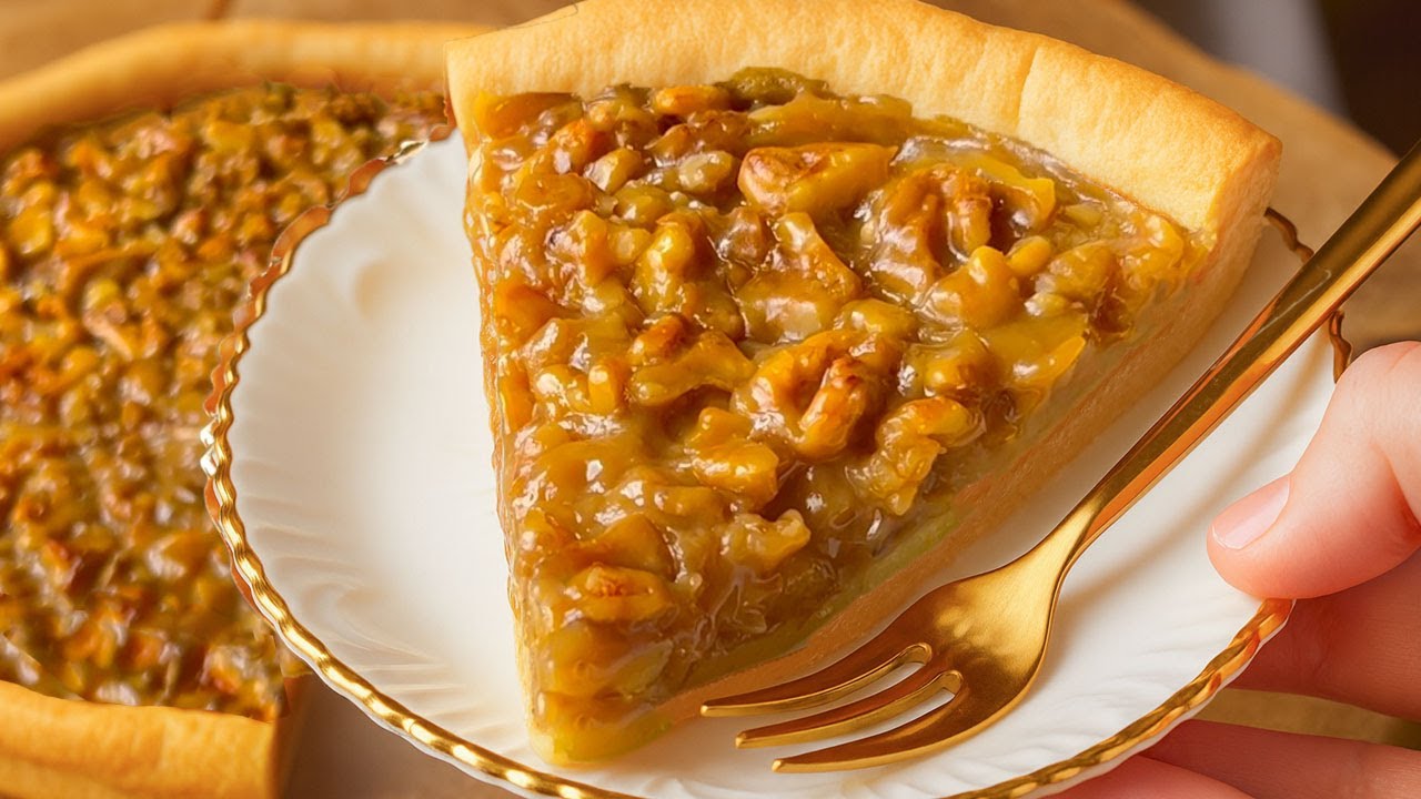 Осенний десертный тарт🥧Рецепт из 5 ингредиентов🤎