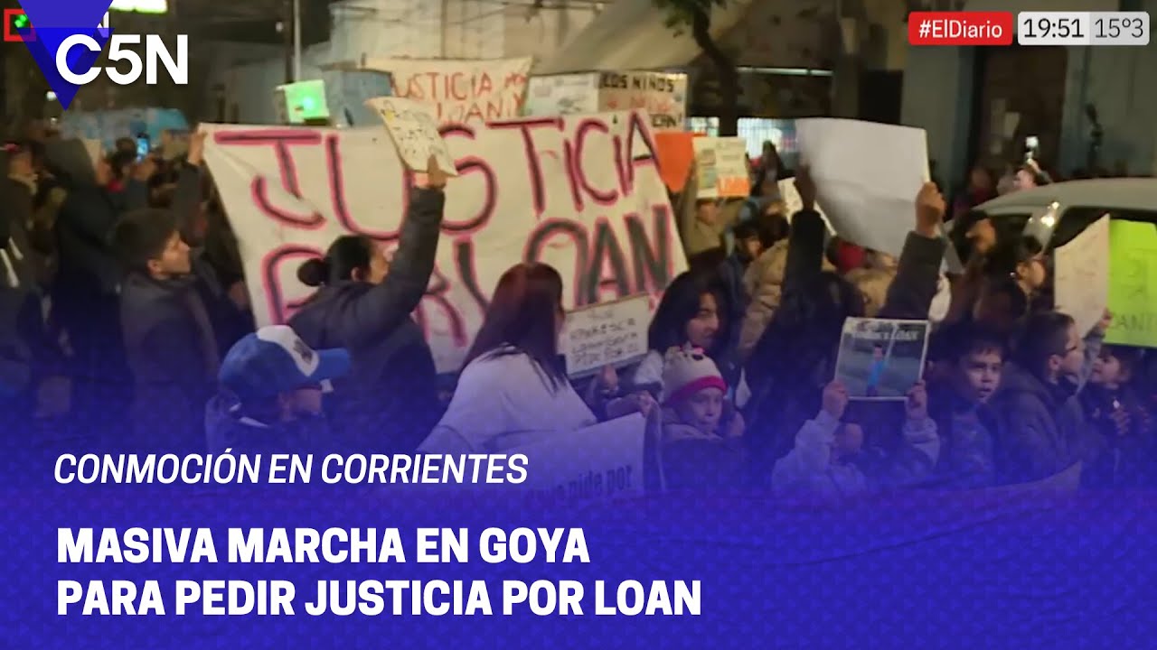 DESAPARICIÓN de LOAN: MARCHA frente a la FISCALÍA de GOYA