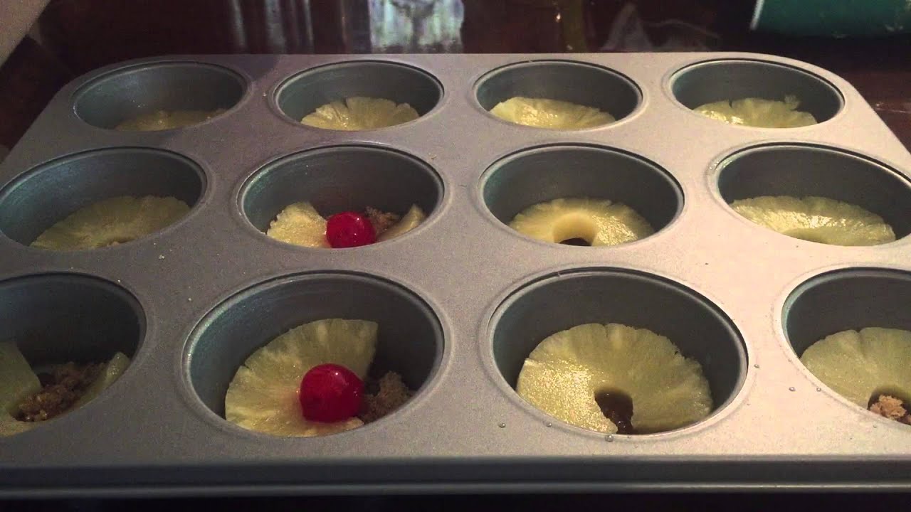 Pineapple Upside Down Cupcakes