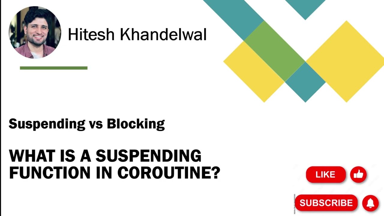 Suspending Function In Coroutine | Kotlin | Android Interview Questions & Answers | #android #kotlin