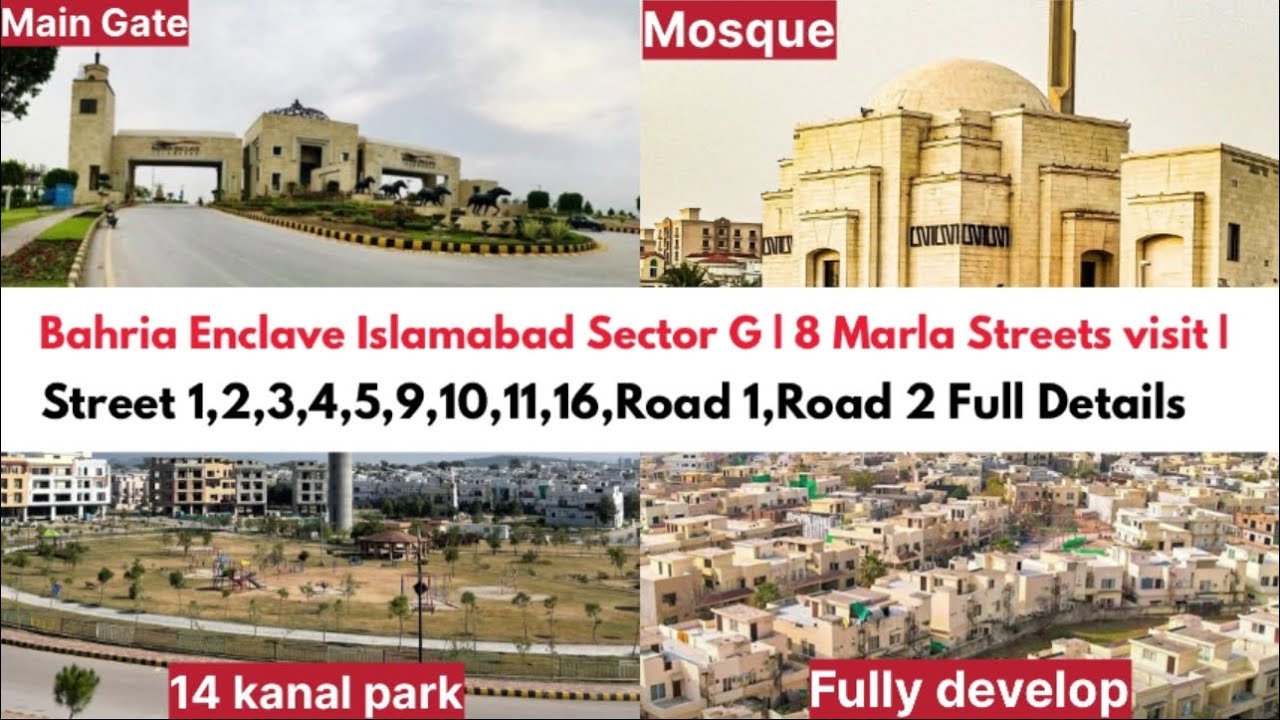 Bahria Enclave Sector G | 8 Marla All Streets visit and Rates | 