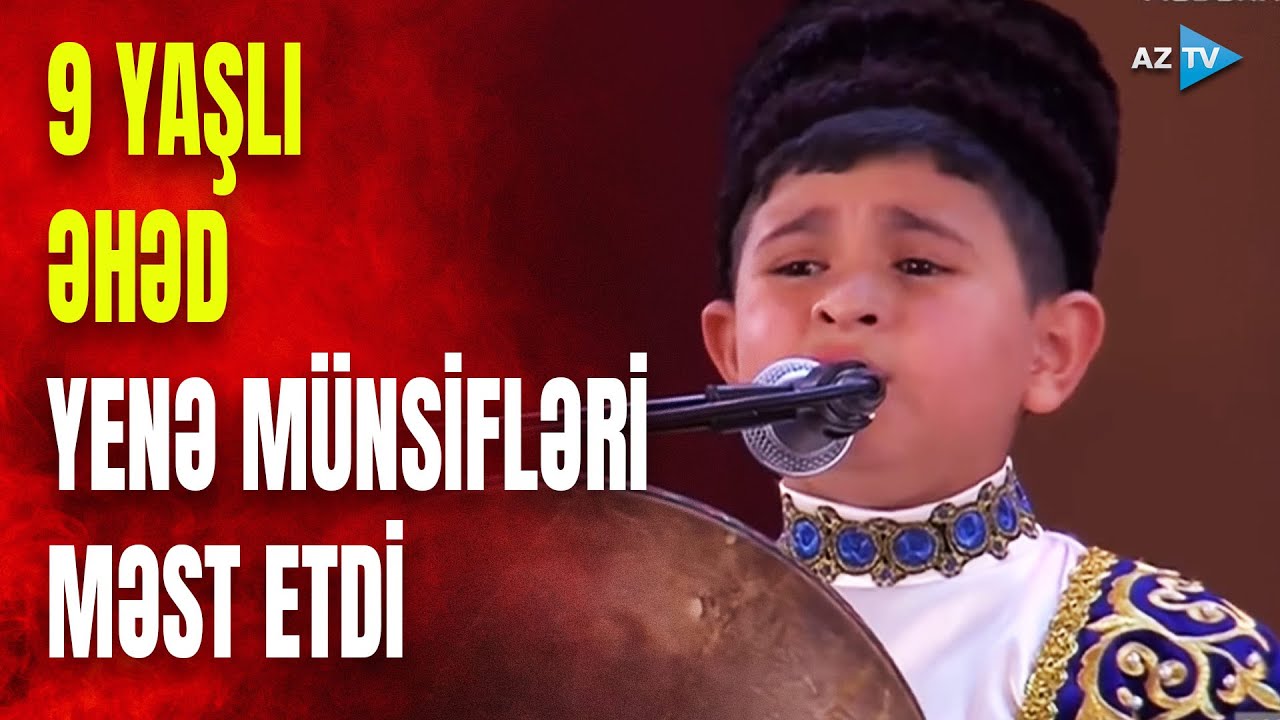 Azyaşlı ifaçı səsi ilə zalı coşdurdu: 9 yaşlı Əhəd Mərdəkanda hamını heyran etdi