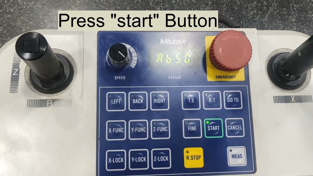 How to Start a Mitutoyo CMM Machine Mcosmos 