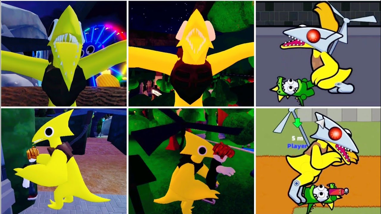 Rainbow Friends 2 Yellow Vs Rainbow Friends 3 Yellow Vs Milkshake Prop Monsters Yellow