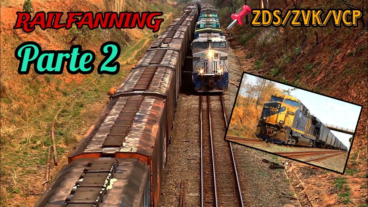 #RAILFANNING Trens da RUMO, BRADO, MRS e VLI, passando pelo pátio de ZVK Parte 2.