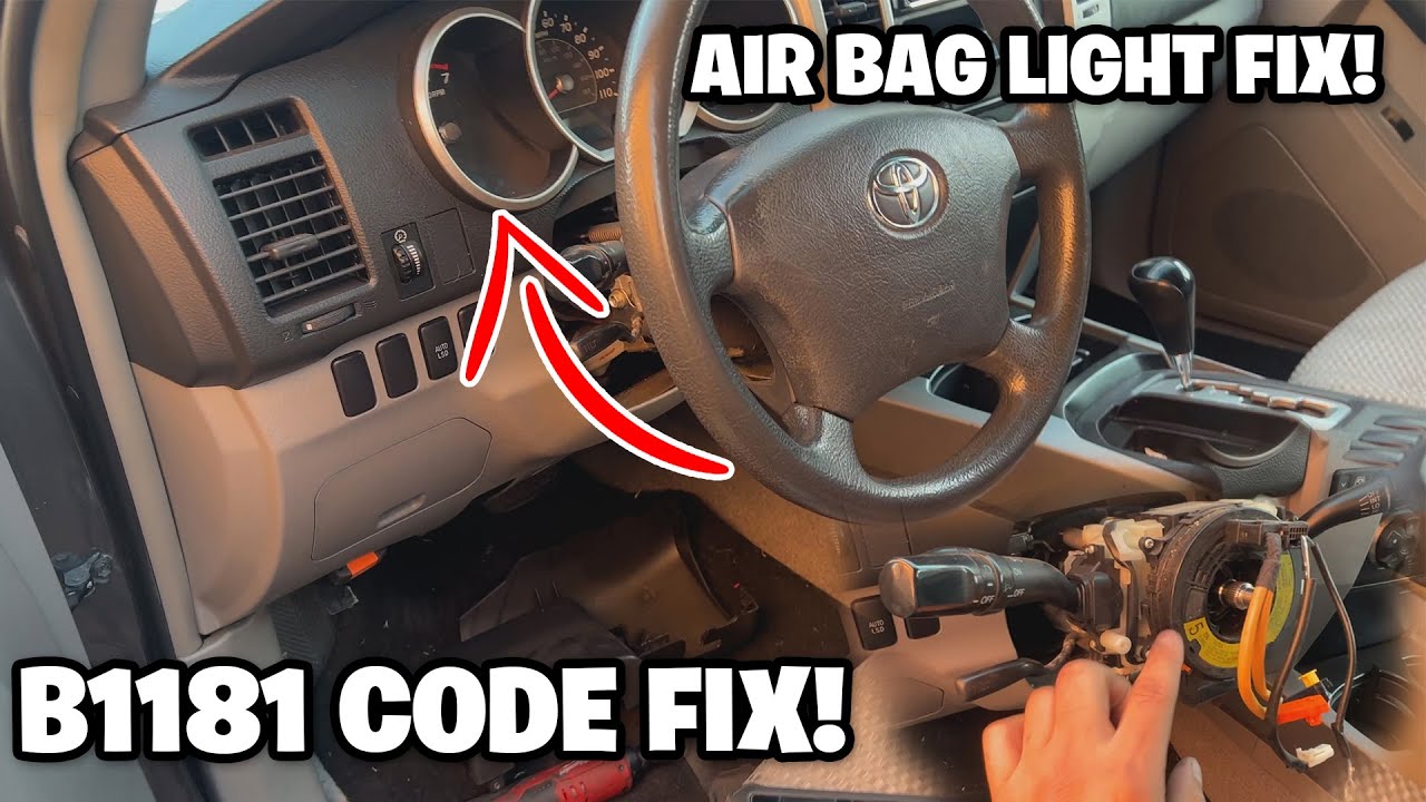 4Runner Clock Spring Установка SRS Light Подушка безопасности КОД B1181