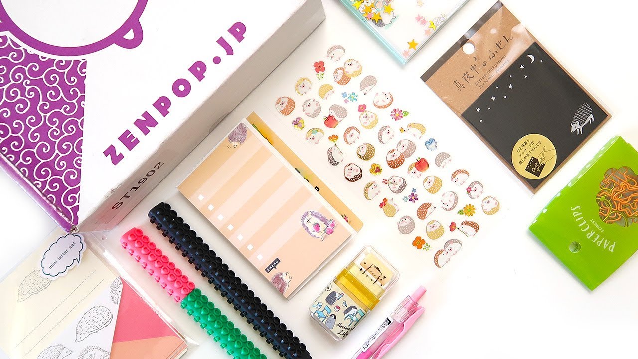 ZENPOP STATIONERY FEBRUARY 2019 BOX UNBOXING ~ A Beautiful Fable