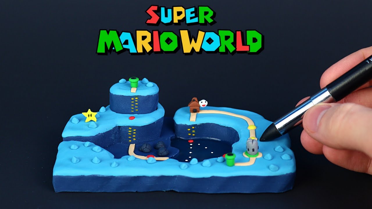 Making The Vanilla Dome Map From Super Mario World - Polymer Clay Tutorial