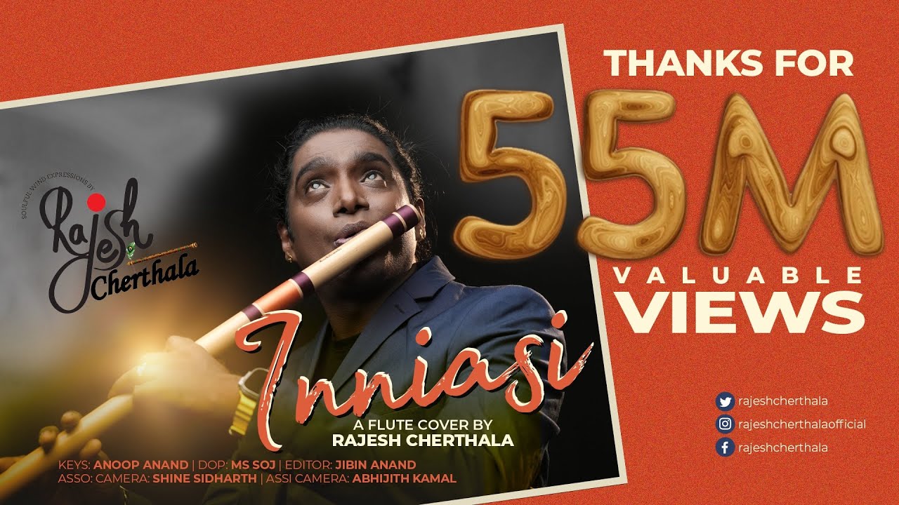 Innisai Paadivarum | Flute Cover by Rajesh Cherthala