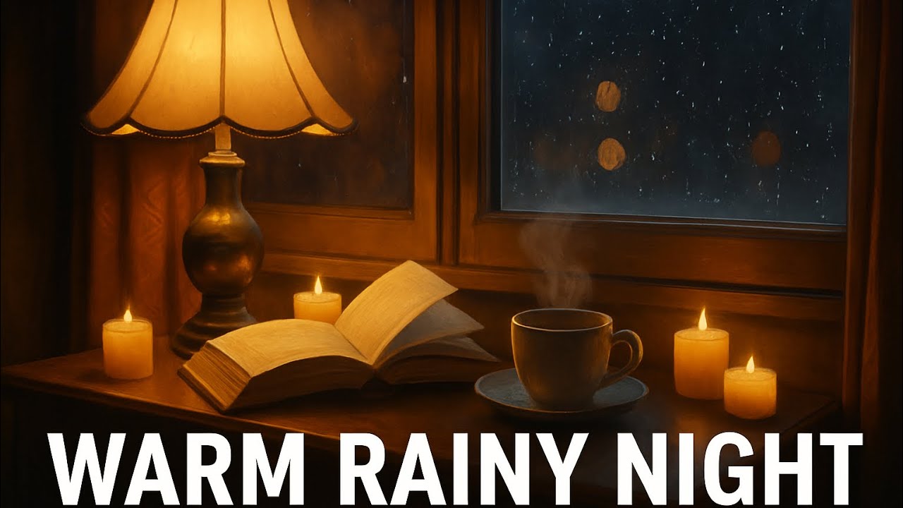 Warm Rainy Night – Cozy Rain Ambience for Sleep, Focus & Relaxation 🌧️✨