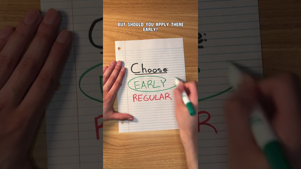 Should You Apply Early to Your Dream School? #shorts