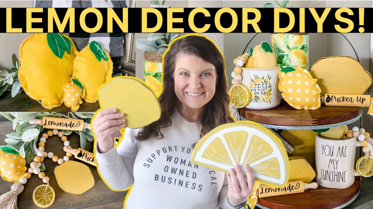 Очаровательные поделки своими руками на лимонную тематику 2023 года 🍋 Украшение многоярусного под...