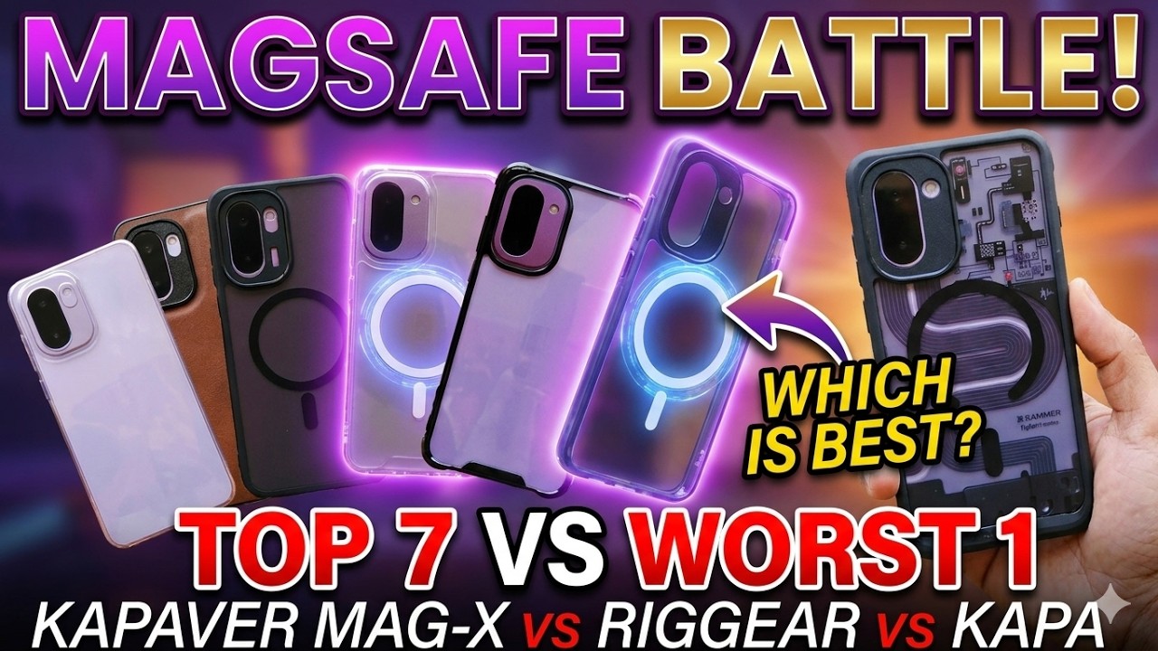 Топ-7 лучших чехлов для OnePlus 15R | Сравнение KAPAVER Mag-X, RIGGEAR Magsafe и Kapa Cover (зака...
