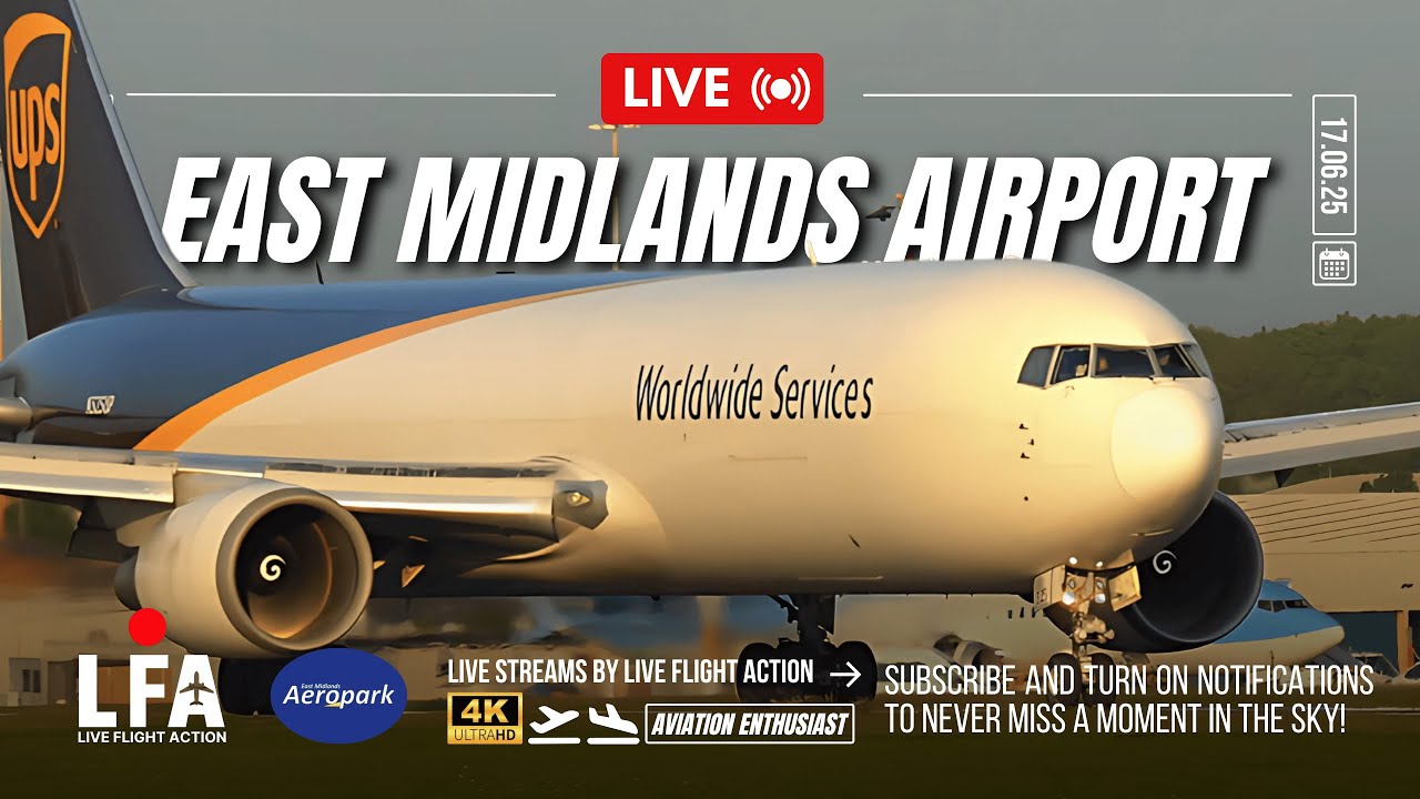 LIVE East Midlands Airport Up-Close Action | 4K Takeoffs & Arrivals