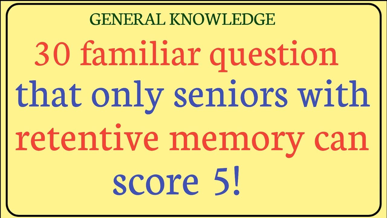 GK Brain Test | Try This Quiz Now general knowledge,