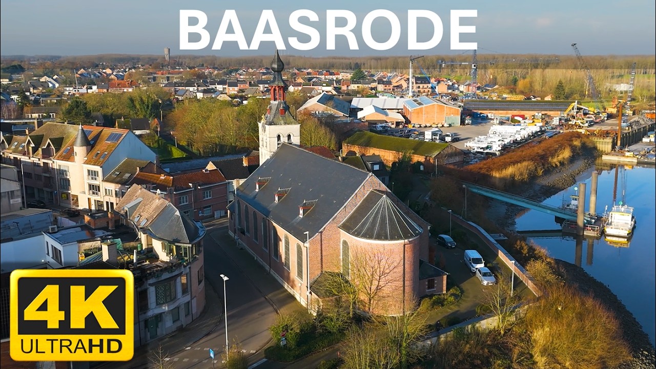 Baasrode, Belgium | 4K Aerial Drone Footage &ndash; Historic Village Compilation