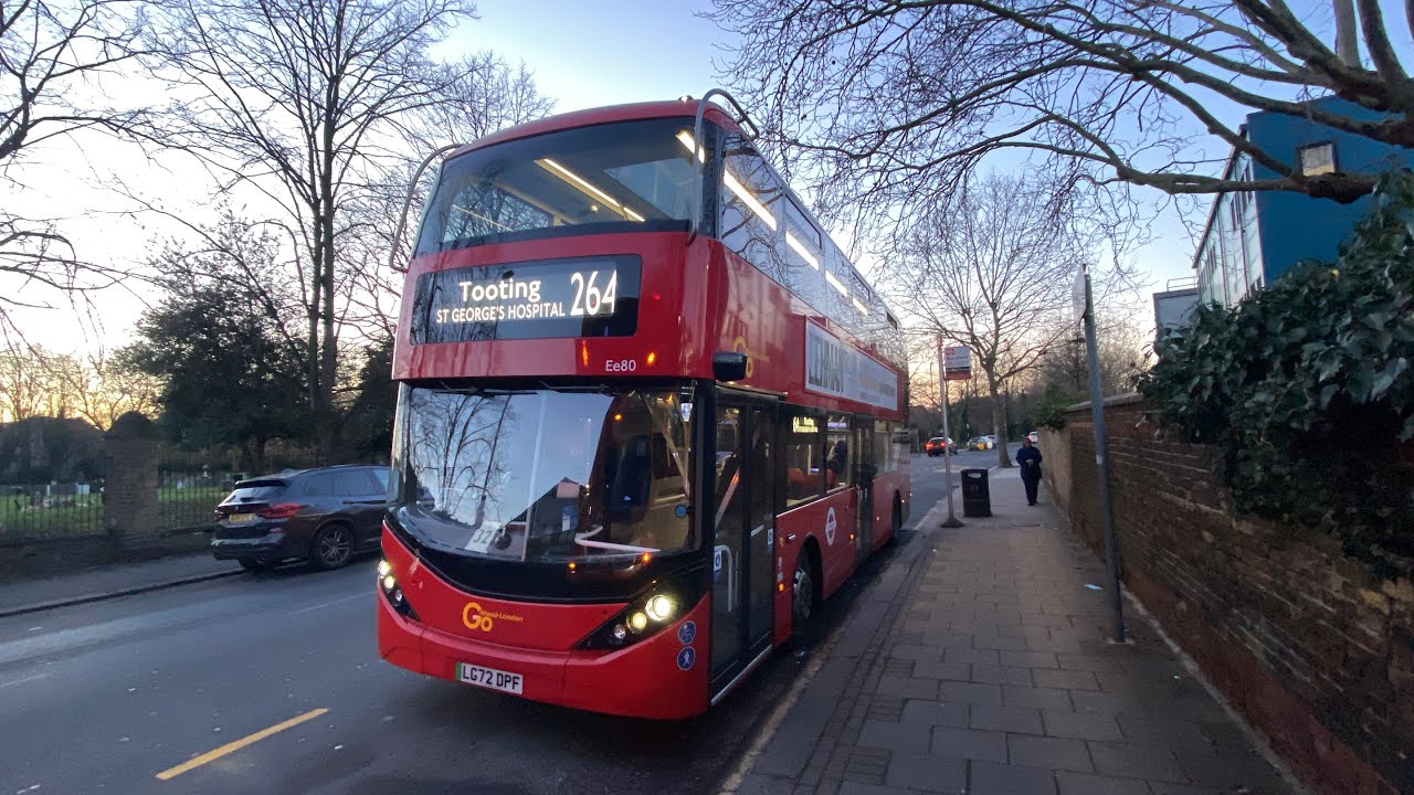 Full Route Visual | London Bus Route 264: West Croydon to Tooting, St George’s Hospital 