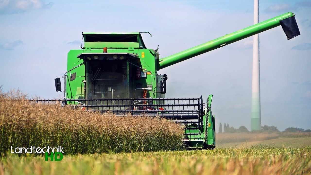 Raps dreschen mit Deutz Fahr Topliner 4090 HTS und Fendt Vario 712, 714 [HD]