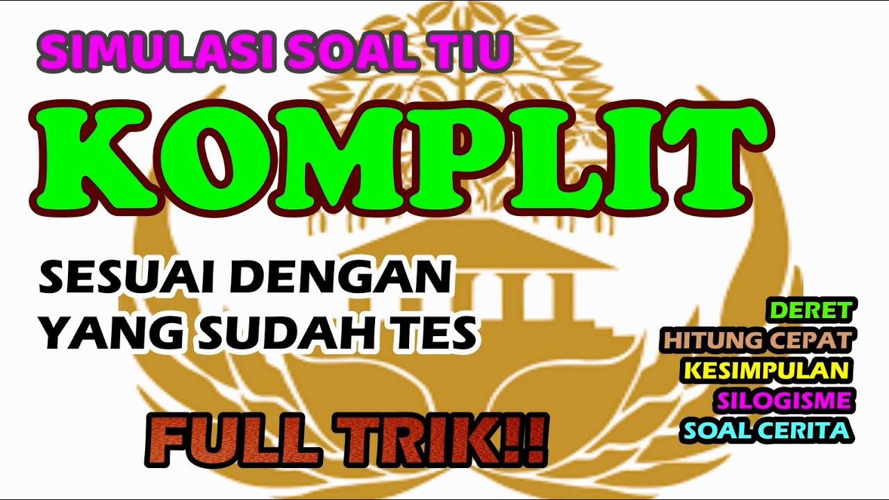 BOCORAN SOAL TIU HASIL TANYA DARI YANG SUDAH TES