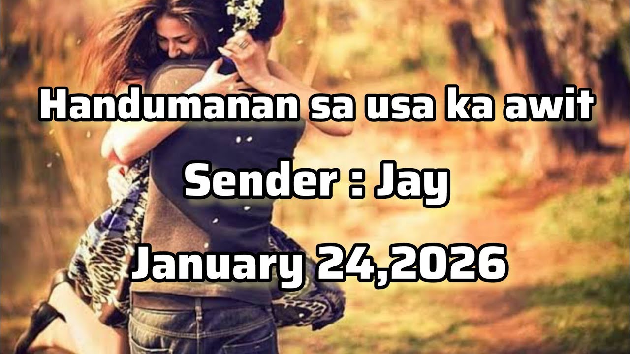 Handumanan sa usa ka awit sender Jay January 24 2026
