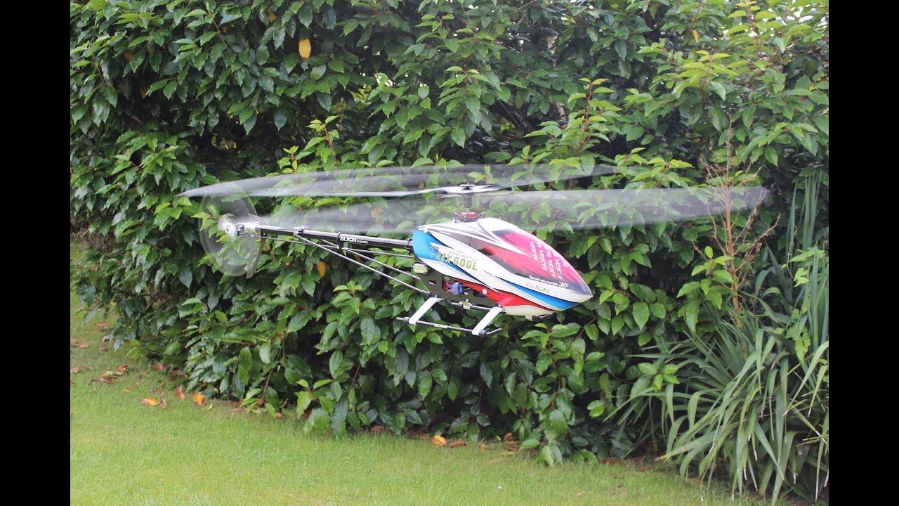 Trex 600L  Dominator first 3D  test flight