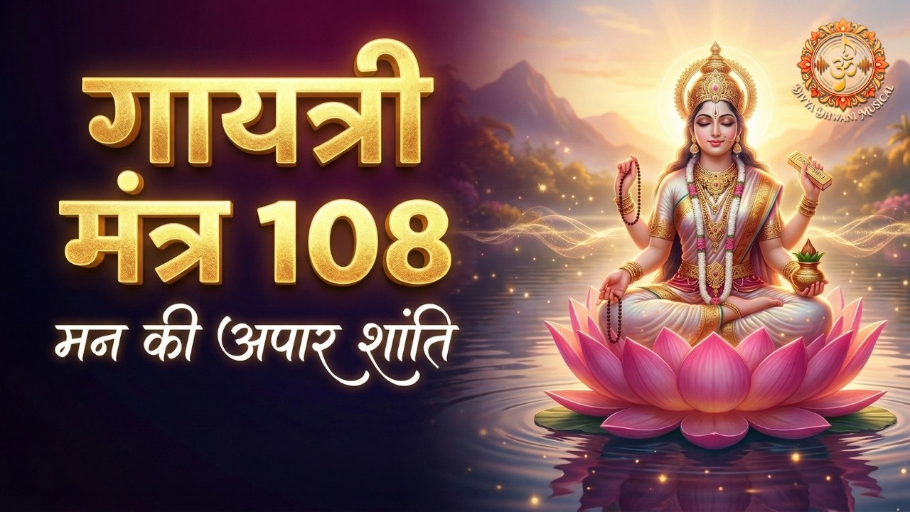 मन को असीम आनंद देने वाला ✨ गायत्री मंत्र 108 Times | Gayatri Mantra Sweet Bliss | Divya Dhwani
