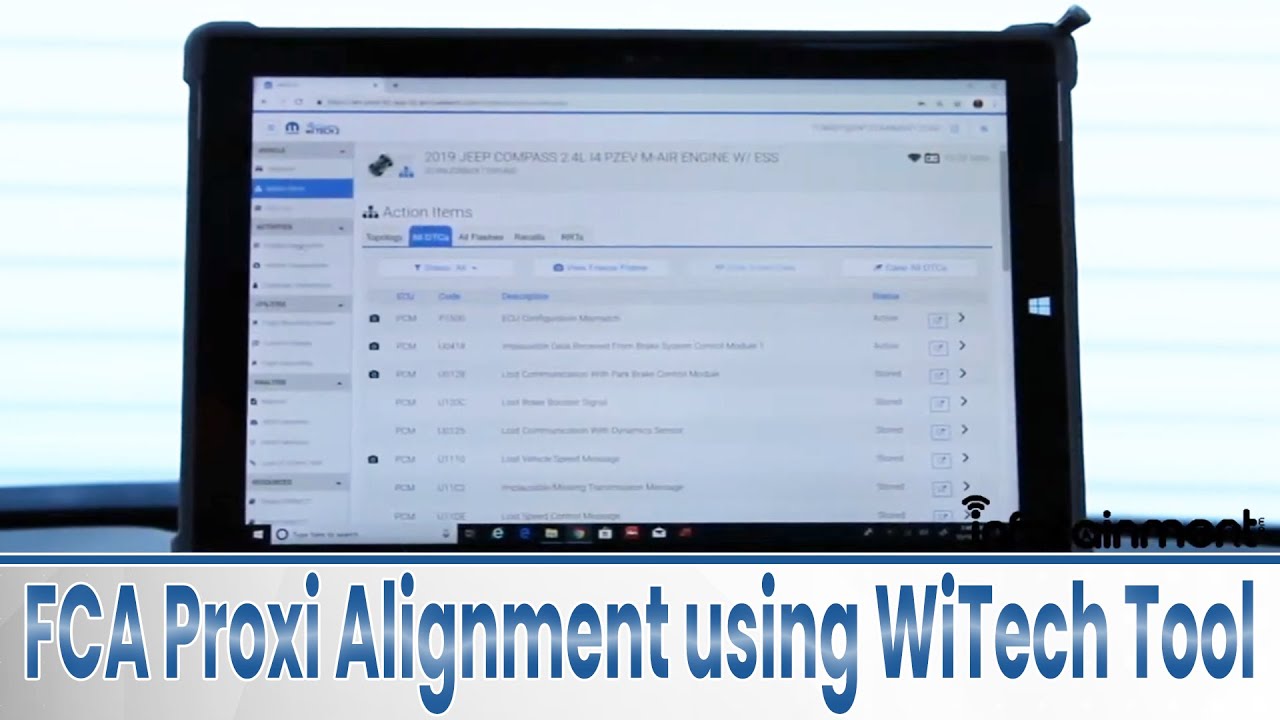 FCA Proxi Alignment using WiTech Tool Step-by-Step Tutorial - Infotainment.com