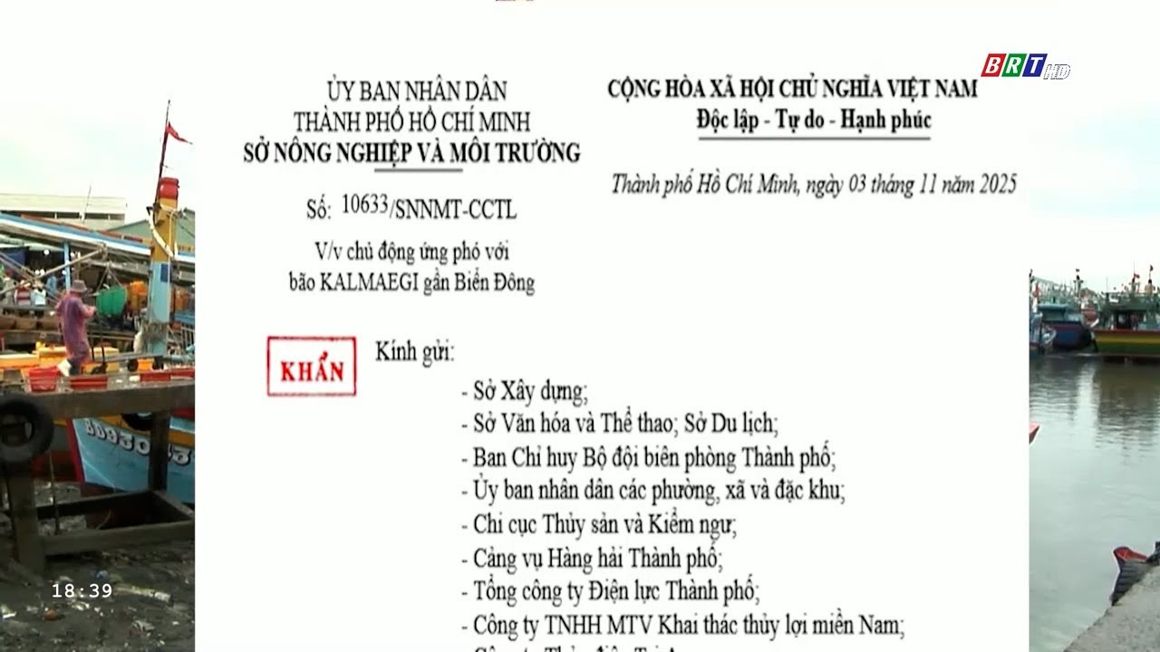 Chủ động ứng phó với bão KALMAEGI gần Biển Đông | BRTgo