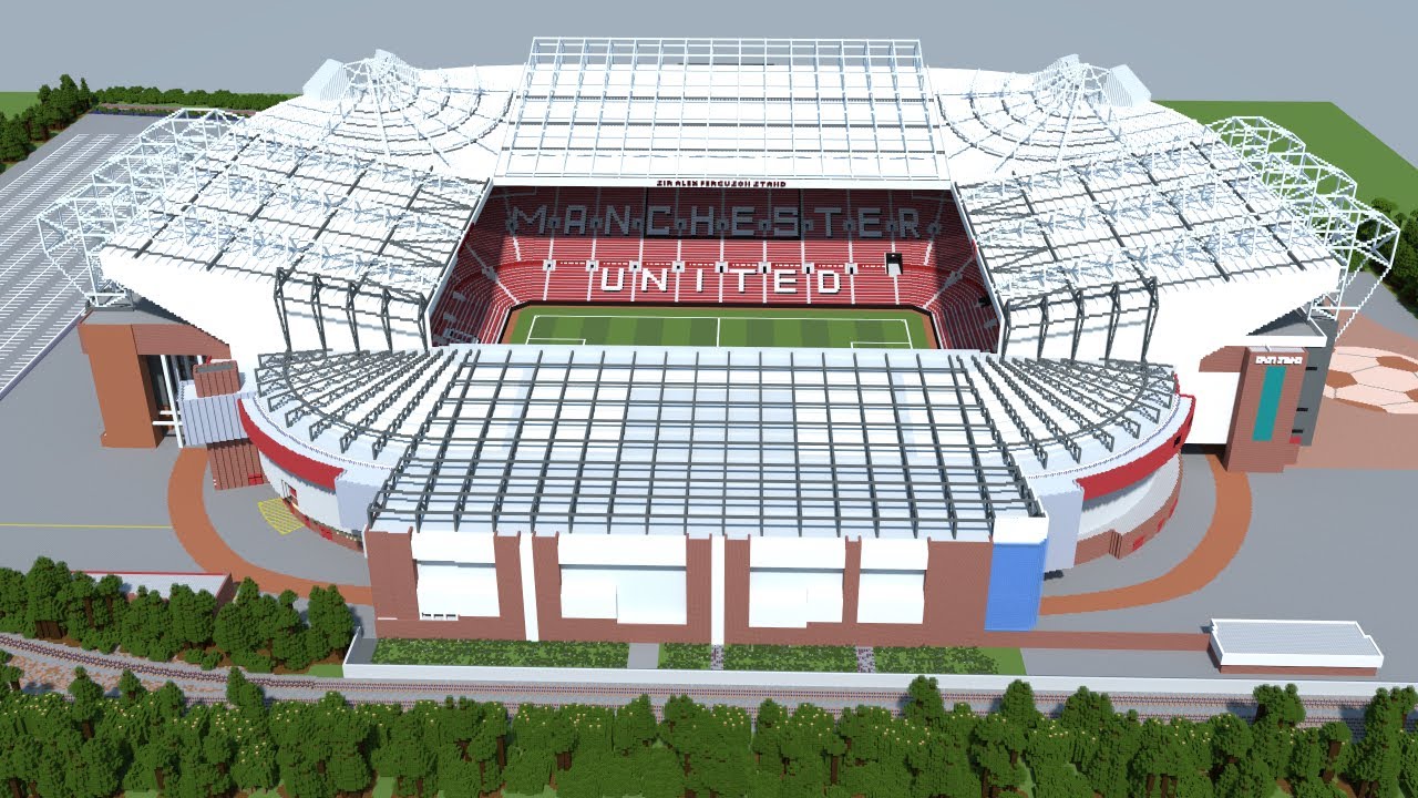 Minecraft - MEGABUILD - Old Trafford (Manchester United) + DOWNLOAD [Official]