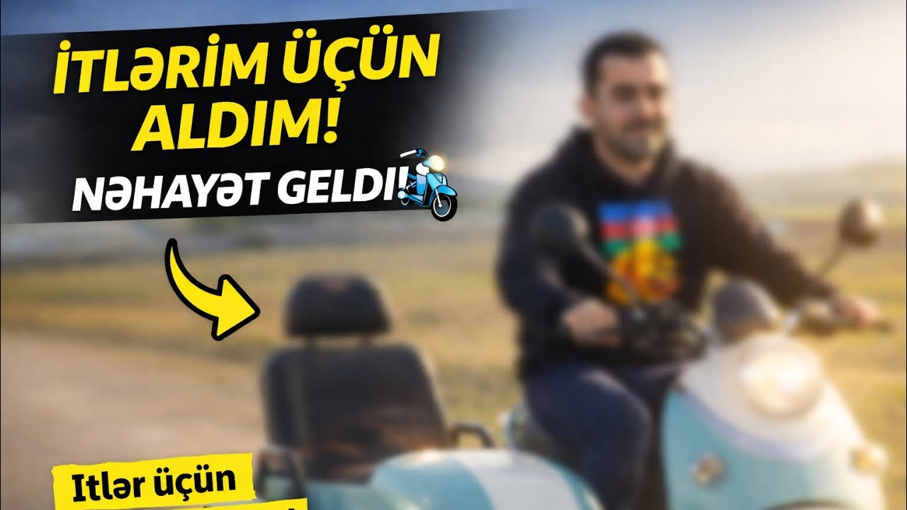 İtlərimlə Sürmək Üçün Aldığım Elektrik Moped – Qutudan Açılış və İlk Test