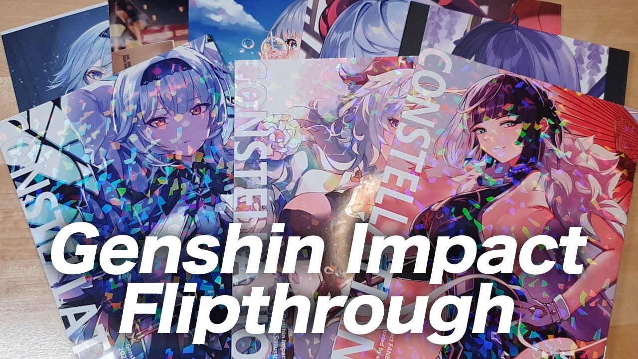 Genshin Impact Artbook Flipthrough! - C101 Winter Edition