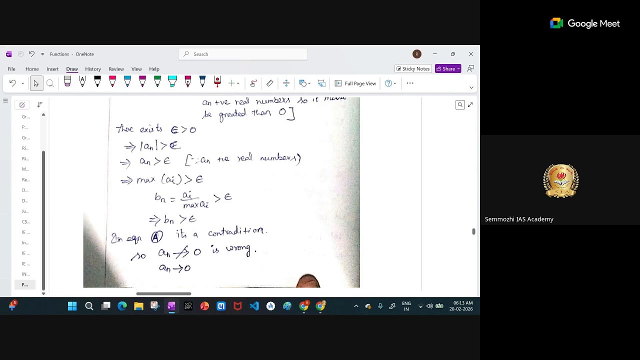 Semmozhi IAS Academy - Real Analysis PYQ Discussion | CSIR UGC NET | TNSET