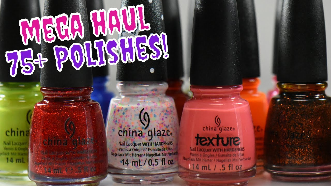 MASSIVE China Glaze Haul with Swatches + MoonShine Mani Project Dupe It Too!