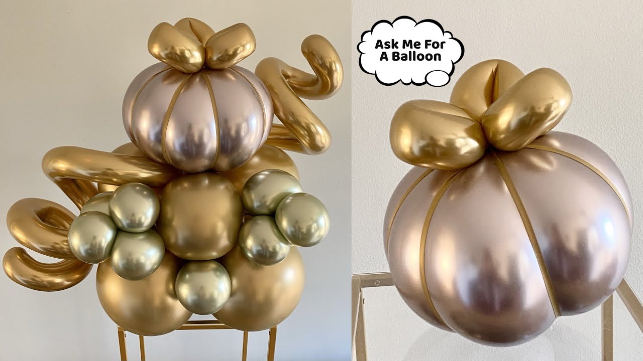 Pink Pumpkin Balloon Decoration