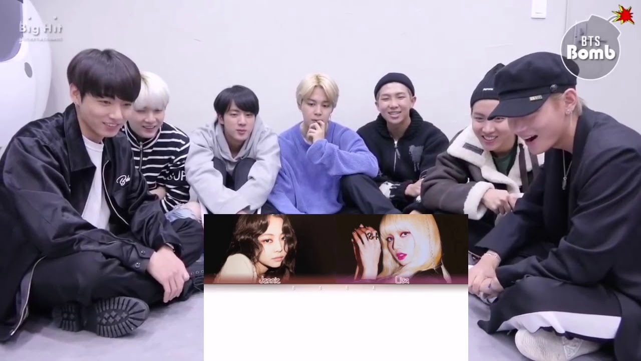 BTS REACT TO LISA & JENNIE RAP COMPILATION 2019 (FANMADE)