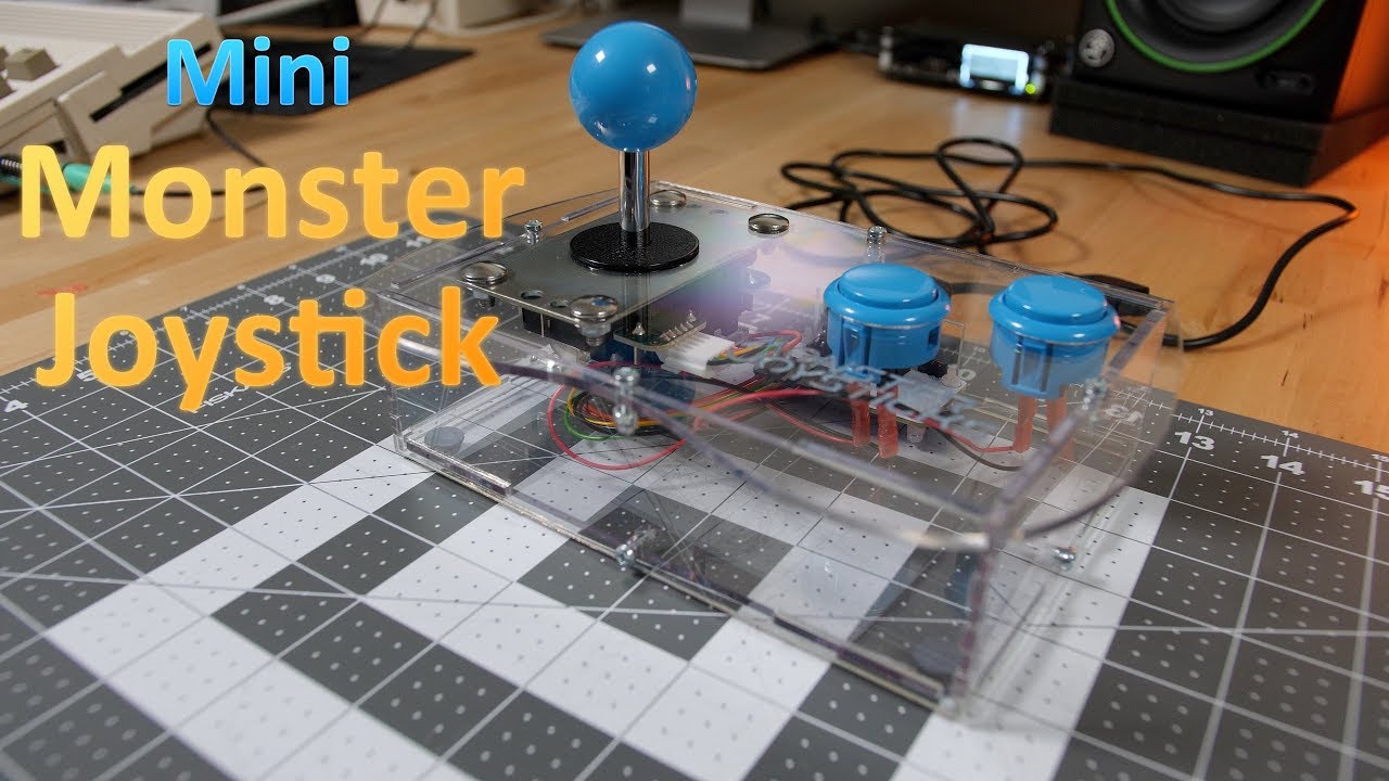 Mini Monster Joystick Review - BEST joystick for your C64, Amiga and Atari computers!